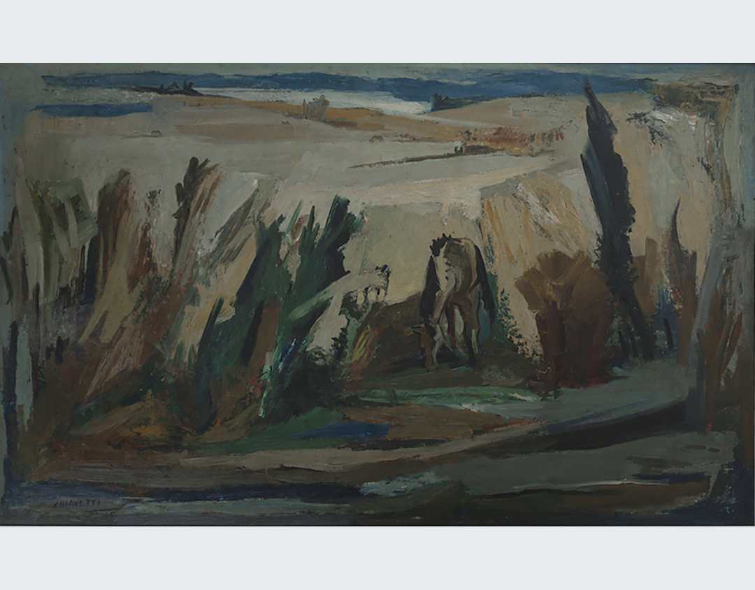 Cuadro de paisaje campestre